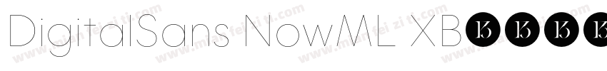 DigitalSans NowML XB字体转换